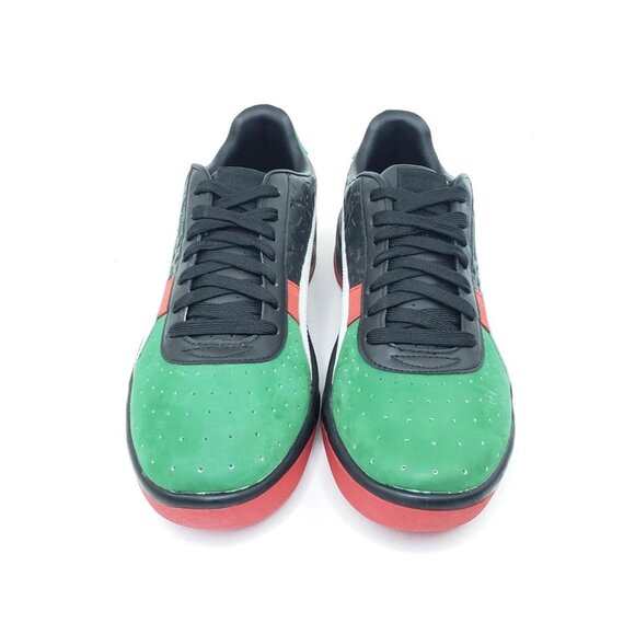 PUMA GV Special Mens Sneakers Black Green Red White Leather Size US 10 - Picture 4 of 10